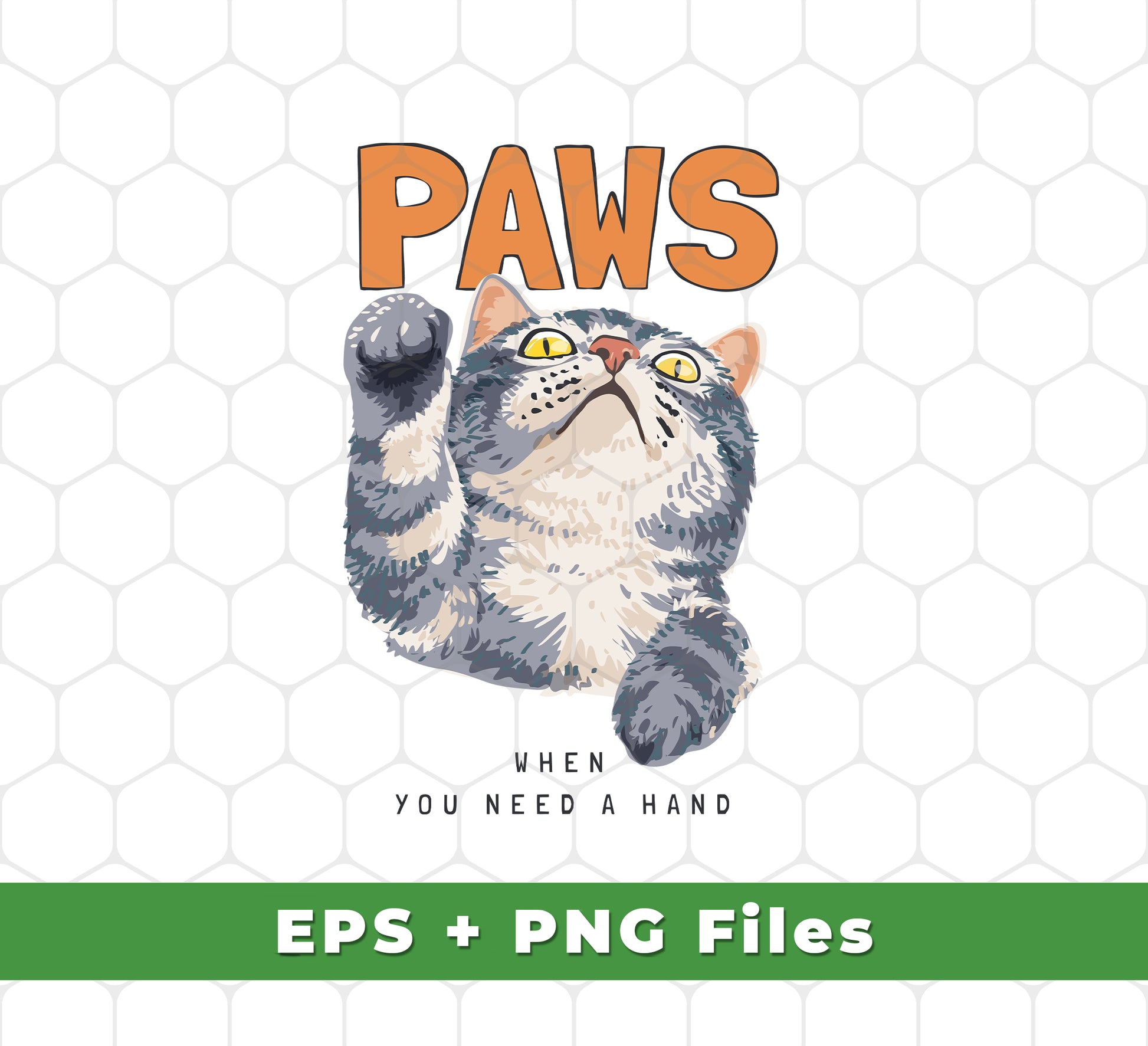 Cat Paws, When You Need A Hands, Cute Stupid Cat, Svg Files, Png Sublimation provides crisp and clean graphic files in two formats for use in any digital media project. The SVG files are optimized for vector graphics and the PNG files are suitable for digital sublimation projects. Get creative with these graphics today!