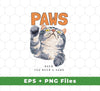Cat Paws, When You Need A Hands, Cute Stupid Cat, Svg Files, Png Sublimation provides crisp and clean graphic files in two formats for use in any digital media project. The SVG files are optimized for vector graphics and the PNG files are suitable for digital sublimation projects. Get creative with these graphics today!