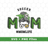 This premium design bundle is perfect for any soccer mom, featuring "Mom Life", "Messy Buns", and "Messy Mom" designs in both SVG and PNG formats for sublimation. Get the perfect look for any occasion.