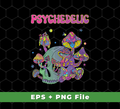 Experience the exceptional quality of this Psychedelic, Magic Mushroom, Mushroom And Skull Psycho, Svg Files, Png Sublimation. Perfect for customizing apparel and homewares, this Psychedelic, Magic Mushroom, Mushroom And Skull Psycho, Svg Files, Png Sublimation is sure to add a unique edge to your project.