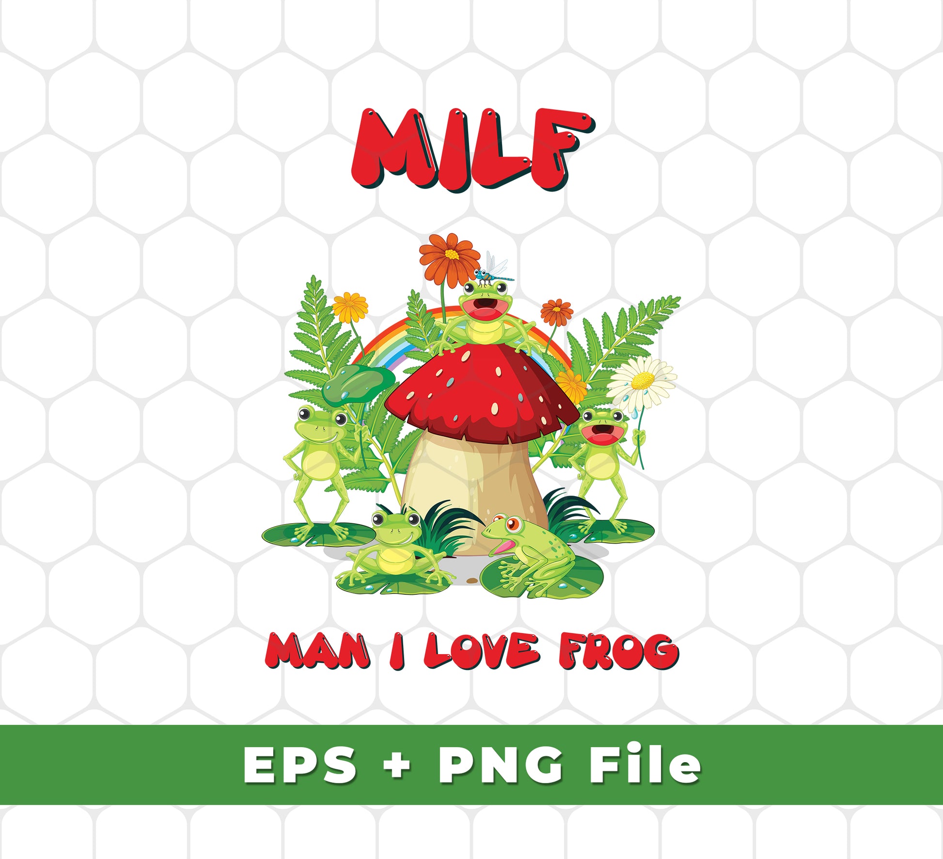This downloadable product features MILF, Man I Love Frog, Frogs And Mushrooms, Funny Frogs, Svg Files, and Png Sublimation, in an easy-to-download format. Perfect for unique, creative uses, it's an excellent choice for those looking for an efficient and effective way to access these special files.