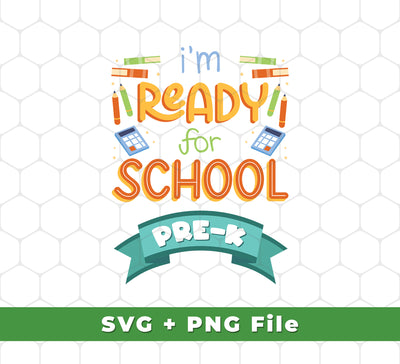 This back-to-school bundle contains a full collection of high-quality digital files for Pre-K, school, books, SVG and PNG sublimation. It's an all-in-one kit for crafting projects, decorations and other creative endeavors. Get ready to help your little one get ready for school with this comprehensive digital bundle!