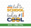 Get your school look ready with this set of Back To School, Looking Cool, Love School, Baby School, Svg Files, and Png Sublimation files. Svg Files, and Png Sublimation to help make sure your school look is cool and stylish. Get your school look ready with this set of digital files.