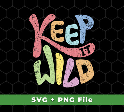 This digital design pack includes Keep It Wild, Keep It Real, Retro Wild, and Wildworld in SVG and PNG file format, perfect for sublimation printing. With this pack, you can quickly create custom designs with the highest resolution.