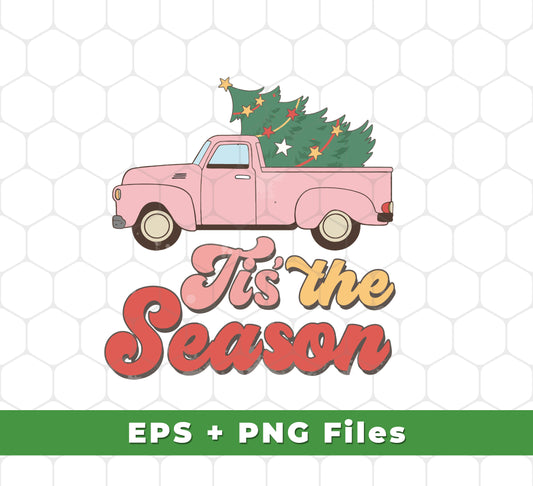 This pack of SVG files and PNG sublimation designs contains "Tis The Season," "This Is The Season," and "Christmas Season" designs, perfect for adding a festive touch to your holiday décor. Download the files to your computer for perfect results every time.