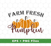 Decorate your Halloween celebration with our Farm Fresh Pumpkin design! This high-quality design includes SVG and PNG sublimation files so you can print easily and make your seasonal decorations come alive. Make your festivities a hit with this delightful pumpkin design!