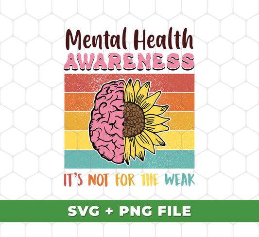 This product contains a suite of files related to Mental Health Awareness, which includes retro-style illustrations, and high-resolution SVG and PNG files which are perfect for sublimation. Show your support for Mental Health Awareness with this powerful and impactful design.