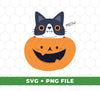 Unleash your creativity with this innovative collection of Cat In Pumpkin SVG/PNG files. Featuring Cute Meow, Funny Cat and Halloween Pumpkin designs, it's the perfect tool for crafting unique gifts, apparel and decor for all occasions. Download today and start making something special!