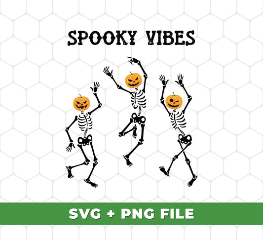 Make Halloween spookier with this set of Happy Halloween, Skeleton Dancing, Funny Halloween Svg Files and Png Sublimation. Perfect for party decorations, this set is sure to make any Halloween gathering memorable.