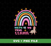 Immerse yourself in a rainbow of math with this fun collection of SVG and PNG files. Featuring 'Math Is No Problem' and 'No Prob-llama' images, it's the perfect way to tackle any math equation with ease.