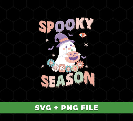 This Spooky Season pack includes Happy Halloween, Cute Boo, SVG Files, and PNG Sublimation. Get creative this holiday season, perfect for printing on mugs, shirts, and other products.