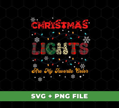 Make your Christmas decorations stand out with the Christmas Lights Are My Favorite Color, Caro Xmas, Trendy Xmas, Svg Files, and Png Sublimation set. With these five files, you'll have everything you need for a creative and trendy Christmas look that will have your guests impressed!