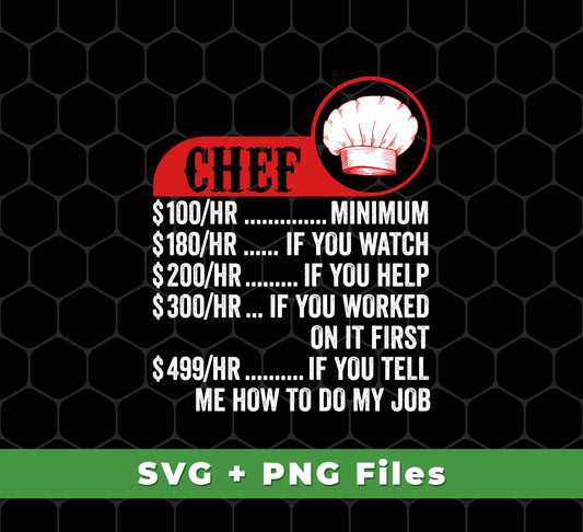 Chef Hourly Rate, Funny Chef, Best Of Chef, Svg Files, and Png Sublimation offer expert chefs the tools they need to craft delicious recipes. Both Svg Files and Png Sublimation are ideal for creating eye-catching presentations, while Funny Chef and Best Of Chef are designed to help chefs create unique flavors. With these tools, chefs can create mouth-watering dishes with ease.