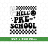 Say hello to school with this set of digital files. Includes SVG and PNG files to create your own back-to-school or pre-K projects. Get creative!