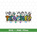 This set of Merry Christmas SVG and PNG files will make your holiday season merry and bright! Perfect for sublimation designs, this collection features a festive Very Merry Teacher design and Xmas lights in both SVG and PNG formats. Bring holiday cheer to your projects!