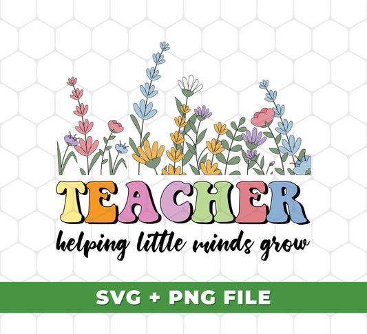 Introducing Teacher Helping Little Minds Grow – the perfect SVG and PNG files for your teacher appreciation gifts. Each set includes four detailed graphics and images that are perfect for sublimation. Bring the beauty of nature to your teacher appreciation gifts with this wonderful collection.