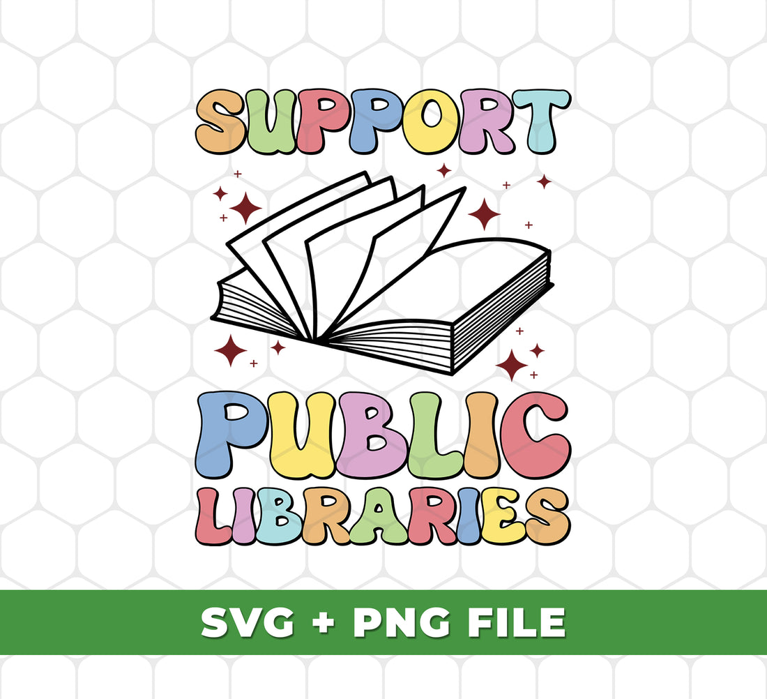 Support Public Libraries, Love Read, Groovy Bookworm and Svg Files, Png Sublimation are tools to help you get the most out of your reading time. With these five features, you can easily find and access resources and materials that will enhance your reading experience. Whether you're looking to support your local library, cultivate a love of reading, or become a Groovy Bookworm, these resources can help.