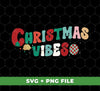 Christmas Vibes, Retro Christmas, Merry Christmas, Digital Files, Png Sublimation