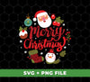 Merry Christmas With Santa Claus, Love Christmas, Digital Files, Png Sublimation