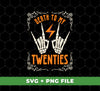 Death To My Twenties, Hand Skeleton, Retro Halloween, Digital Files, Png Sublimation