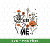 Bite Me, Skeleton Dancing, Funny Halloween, Digital Files, Png Sublimation