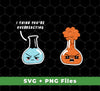 Our I Think You're Overreacting, Overreactive, Bomb Chemistry Digital Files, Png Sublimation set is ideal for all your DIY crafting needs. Containing 5 digital files with interchangeable sublimations colors, you'll be able to easily execute your designs in the highest quality PNG format.