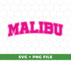 This digital download is perfect for adding a Malibu beach aesthetic to your designs. The high-resolution png files provide crisp details perfect for sublimation printing. Capture the beauty of Malibu with this digital download.