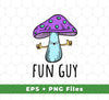 This digital fun and funny sublimation files set includes Fun Guy, Funny Guy, Psychologi Mushroom, and more. Perfect for customizing your apparel, mugs and more. All files are high quality .PNG ready for printing.