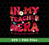 Start the school year off right with the First Grade Version of In My Teacher's Era! Enjoy the convenience of digital files with png sublimation for effortless transfer of the classic images. Perfect for back to school, scrapbooking, and more!