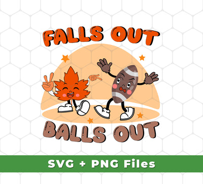 Enjoy the vibrant colors of fall with this collection of digital files in PNG Sublimation format. Featuring 6 designs - Falls Out, Balls Out, Love Fall, Fall Season, Hi Fall - for a total of 8 files, this set is perfect for those looking to add a unique touch to their autumn projects.