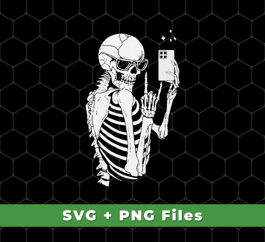 This digital files package contains a funny skeleton, a skeleton holding a phone, and a beautiful skeleton. It is perfect for sublimation applications and comes in a .png format for your convenience.