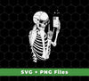 This digital files package contains a funny skeleton, a skeleton holding a phone, and a beautiful skeleton. It is perfect for sublimation applications and comes in a .png format for your convenience.