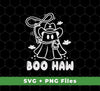 This digital product includes 5 digital files with the designs of Boo Haw, Cowboy Boo, Cowgirl Boo, and Funny Boo. All the files have a clear and high quality PNG sublimation. It's an ideal design for home decorations, t-shirts, mugs, bags, and more.