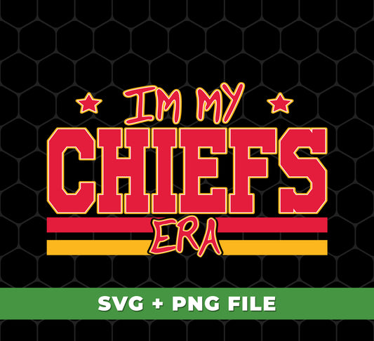 This In My Chiefs Era KC Football digital file is a great way to commemorate Kansas City's great legacy and team superstar Travis Kelce. Featuring high-definition PNG sublimation, this digital file will be a valuable addition to any fan's collection.