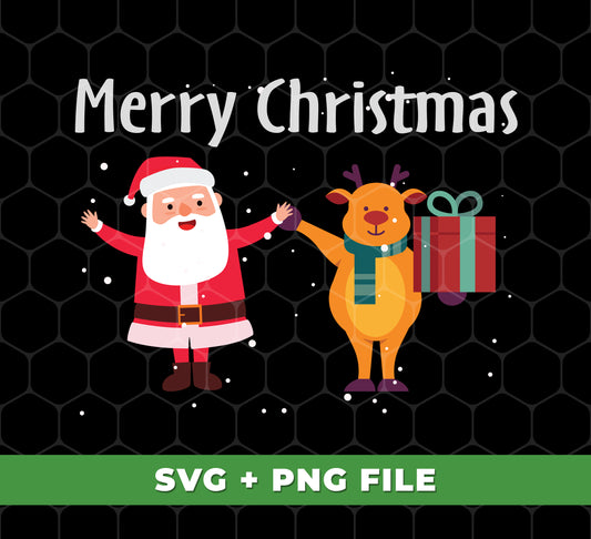 This digital file set includes Merry Christmas, Funny Santa, Funny Reindeer, and Winter Season designs in PNG sublimation format. Easily transfer these designs onto various surfaces for a unique, creative holiday look.