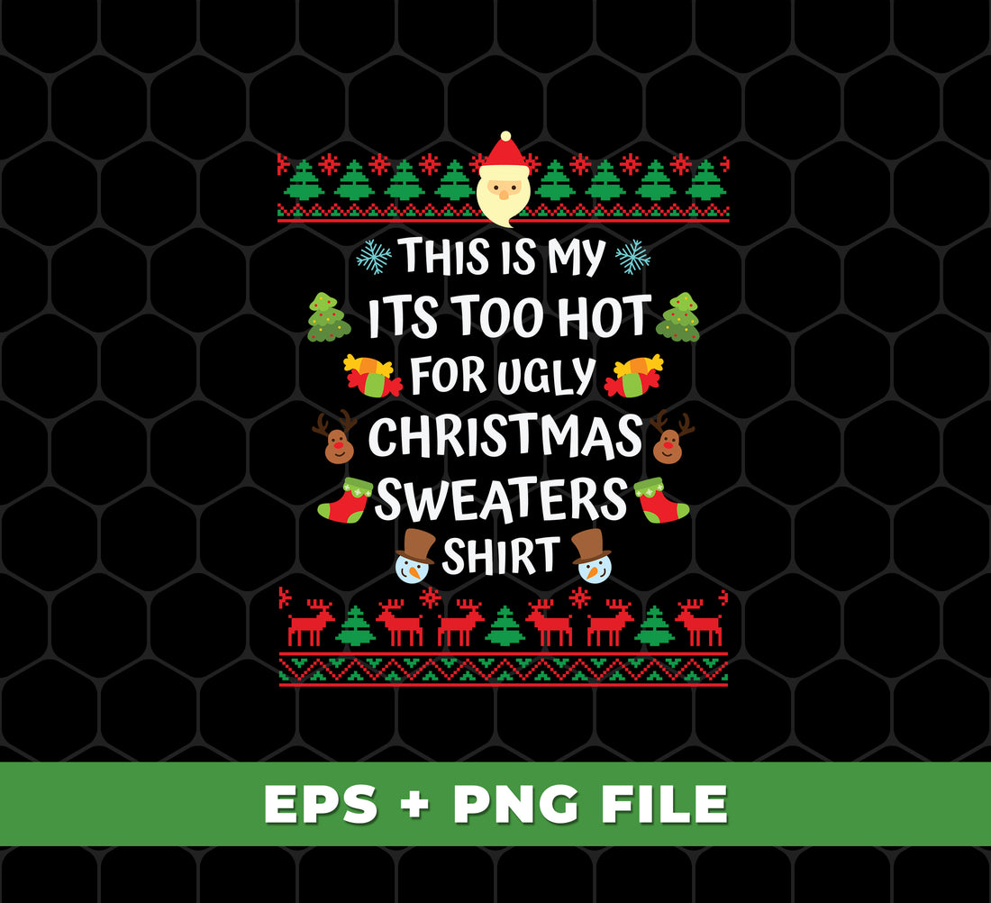 This set of digital files comes with 4 PNG Sublimation designs for your Christmas crafting and decorating projects. Enjoy festive Santa patterns to make your home, gifts, and apparel look merry and bright.