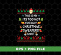 This set of digital files comes with 4 PNG Sublimation designs for your Christmas crafting and decorating projects. Enjoy festive Santa patterns to make your home, gifts, and apparel look merry and bright.