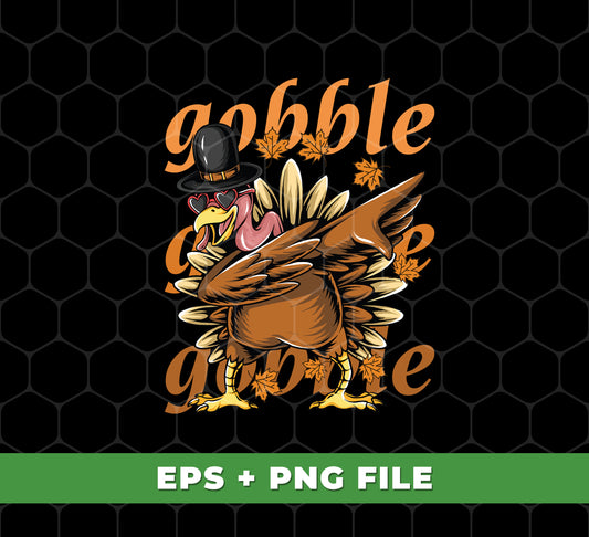 Gobble up this funny turkey for your Thanksgiving or fall season celebration with digital files and png sublimation. Enjoy a custom, festive look with ease that's sure to be the talk of your event.