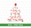 This digital file pack includes Merry Xmas, Merry Christ-math, and Christmas Tree designs in Png Sublimation format. Perfect for your holiday needs!