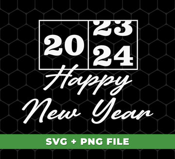 Welcome in the New Year in style! Celebrate with these high-resolution digital files featuring "Happy New Year,""New Year 2024," and "2024 Is Coming," perfect for adding a touch of festive cheer to all your designs. Comes with Png sublimation files for easy customization.