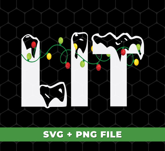 Get trendy this holiday season with our Let's Get Lit, Lit In Christmas, Merry Christmas, and Trendy Christmas digital files, perfect for all your festive sublimation needs. These PNG files are sure to light up your Christmas designs and make them stand out. Download now and get lit!