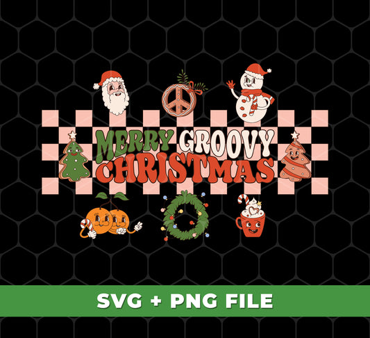 Get ready to have a Merry Groovy Christmas with our digital files! Featuring trendy and fun design elements like Merry Xmas and Groovy Xmas, these png sublimation files will make your holiday spirit soar. Bring a touch of style to your Christmas decorations with our easy-to-use digital files.