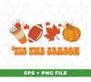 Looking for the perfect way to show your love for American football while also celebrating the fall season? Look no further than "Tis The Season" digital files! With high-quality PNG sublimation, you can easily incorporate your love for football and fall into any project. Don't miss out on this perfect seasonal addition to your digital library.