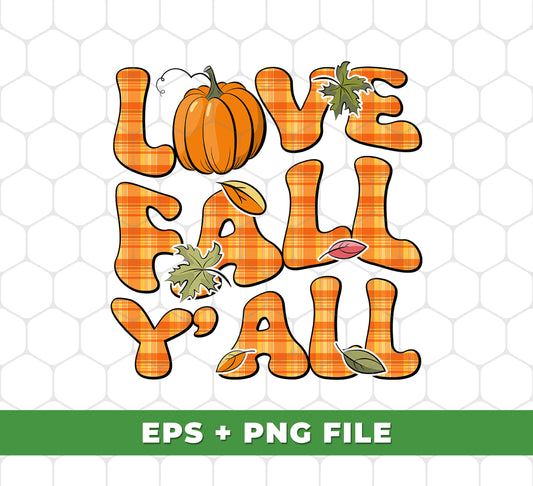 Impress your customers this fall season with our exclusive "Love Fall Y'all" digital files! Perfect for sublimation printing, these high-quality PNG files will elevate your fall designs with ease. Don't miss out on the opportunity to show your love for autumn with "Love Fall Y'all", "Love Fall", and "My Fall Season" designs. Available now!