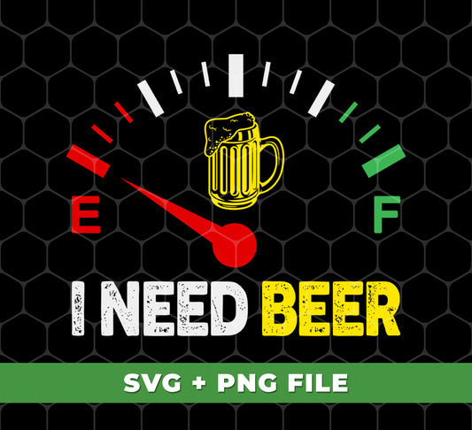 Attention all beer lovers! Fuel your passion with our digital files - I Need Beer, Beer Lover, My Fuel Is Beer, and Beer Drunker. Easily apply these high-quality Png Sublimation designs to your favorite items. Cheers to unique and personalized beer accessories!