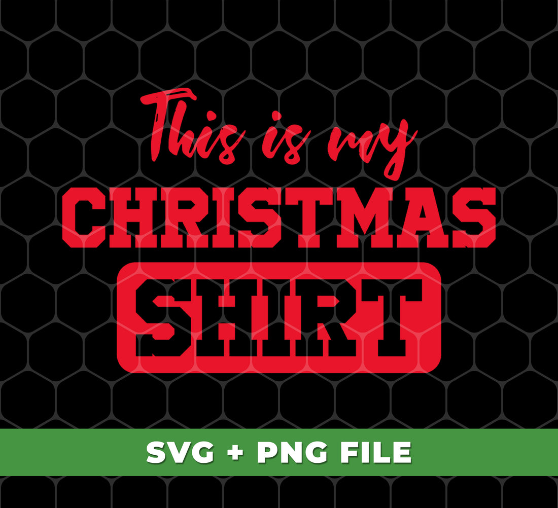 This festive shirt is perfect for spreading holiday cheer! Featuring the phrase "This Is My Christmas Shirt" and a fun Merry Christmas and Xmas design, this shirt is sure to be a hit at any holiday gathering. Made with digital files and a PNG sublimation process, you'll love the quality and durability of this unique shirt.