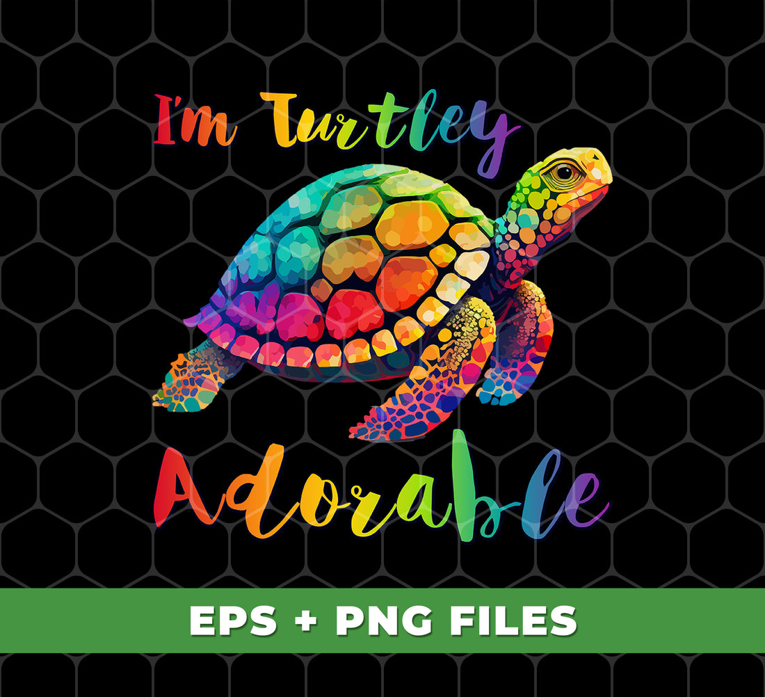 As a digital file, I'm Turtley Adorable and available in colored, cute, and cool turtle designs. Use my PNG sublimation to easily transfer my charming image onto any material.