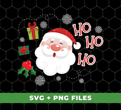 Cute Santa Claus, Ho Ho Ho Santa, Love Funny Santa, Trendy Christmas, Digital Files, Png Sublimation