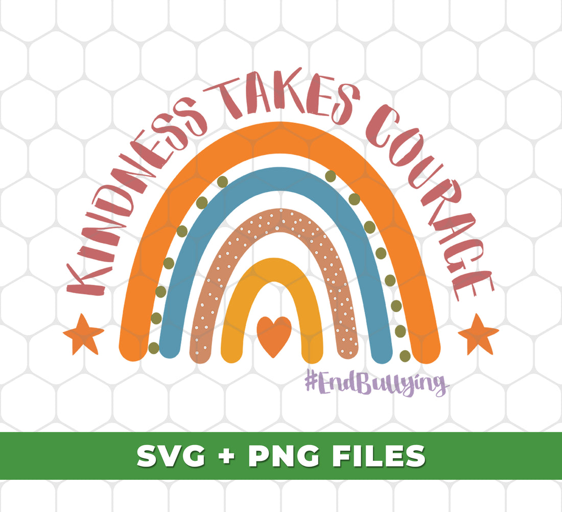 Be an advocate for kindness with our "Kindness Takes Courage" digital files. Help end bullying and promote a positive school environment with these anti-bully designs, perfect for sublimation printing. Take a stand against hate and spread kindness with confidence.