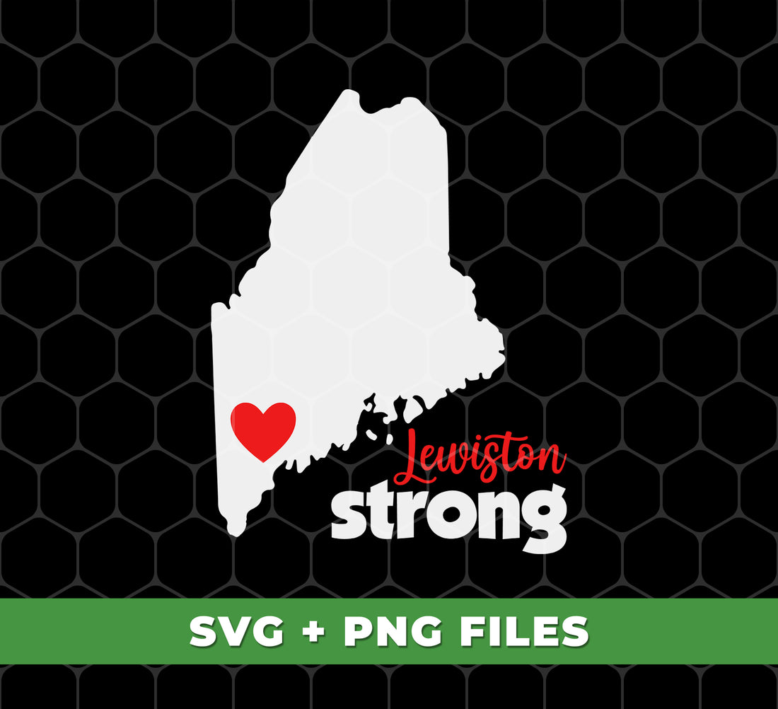 Show off your love for Lewiston and Maine with these digital files featuring powerful slogans: Lewiston Strong, Love Lewiston, Lewiston Cite, Maine Lover. Perfect for sublimation projects. Get them now in PNG format!